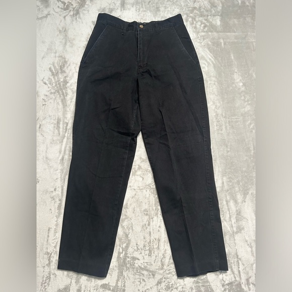 Z. Cavaricci Vintage Chinos Pants Women’s 28 Black High Waisted - Picture 1 of 8